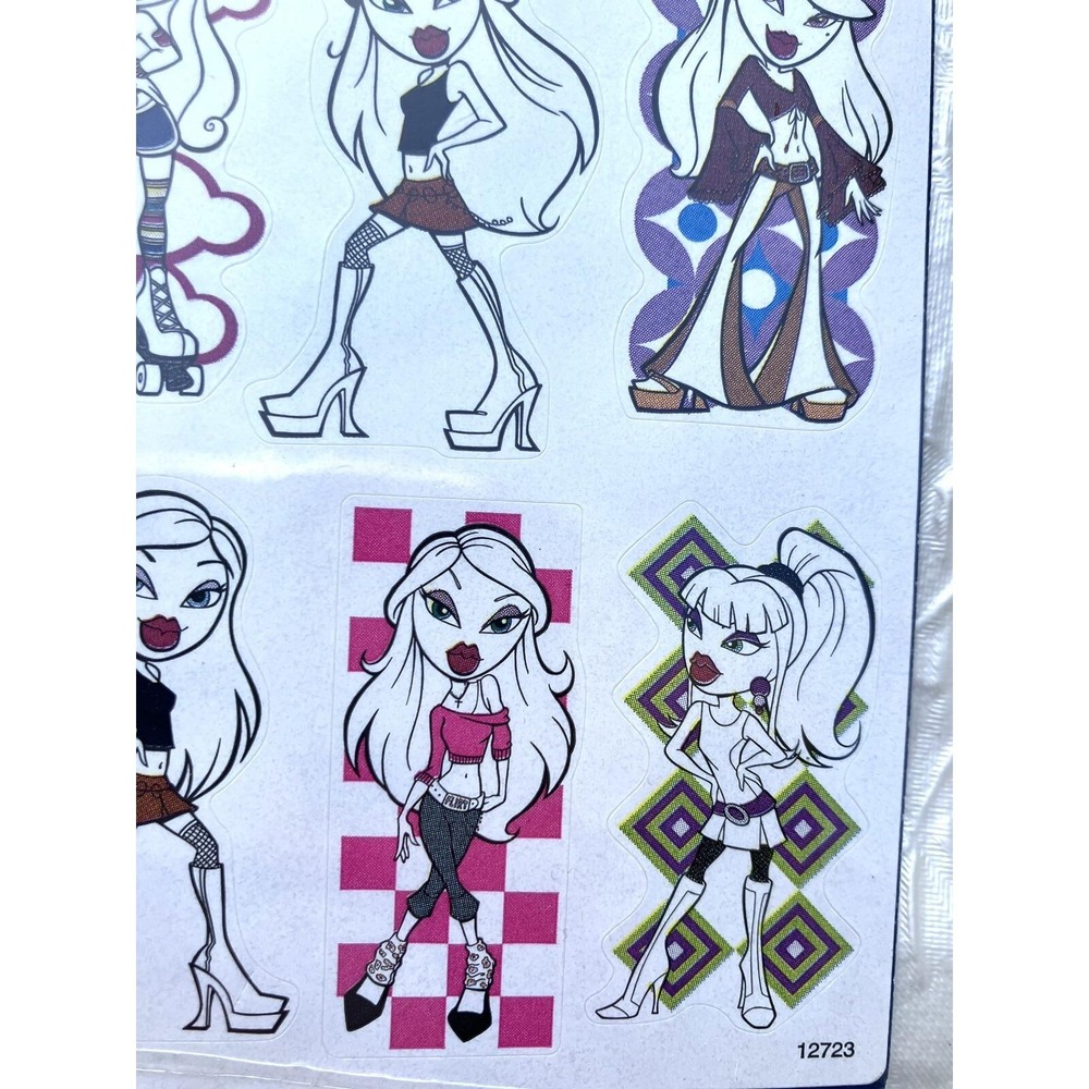 2004 Bratz Sizzlin & Groovy Sticker Sheets MGA Mello Smello Vintage Y2K 2 Pack